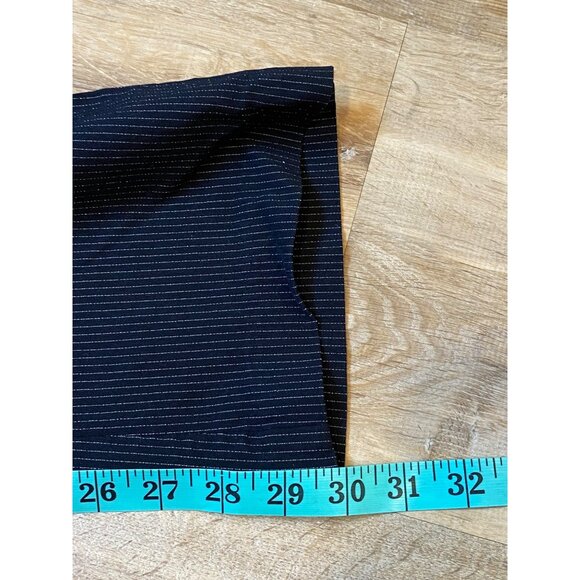 Y2K Rampage Black Pinstripe Flared Womens Pants Size‎ 7 - Picture 7 of 9